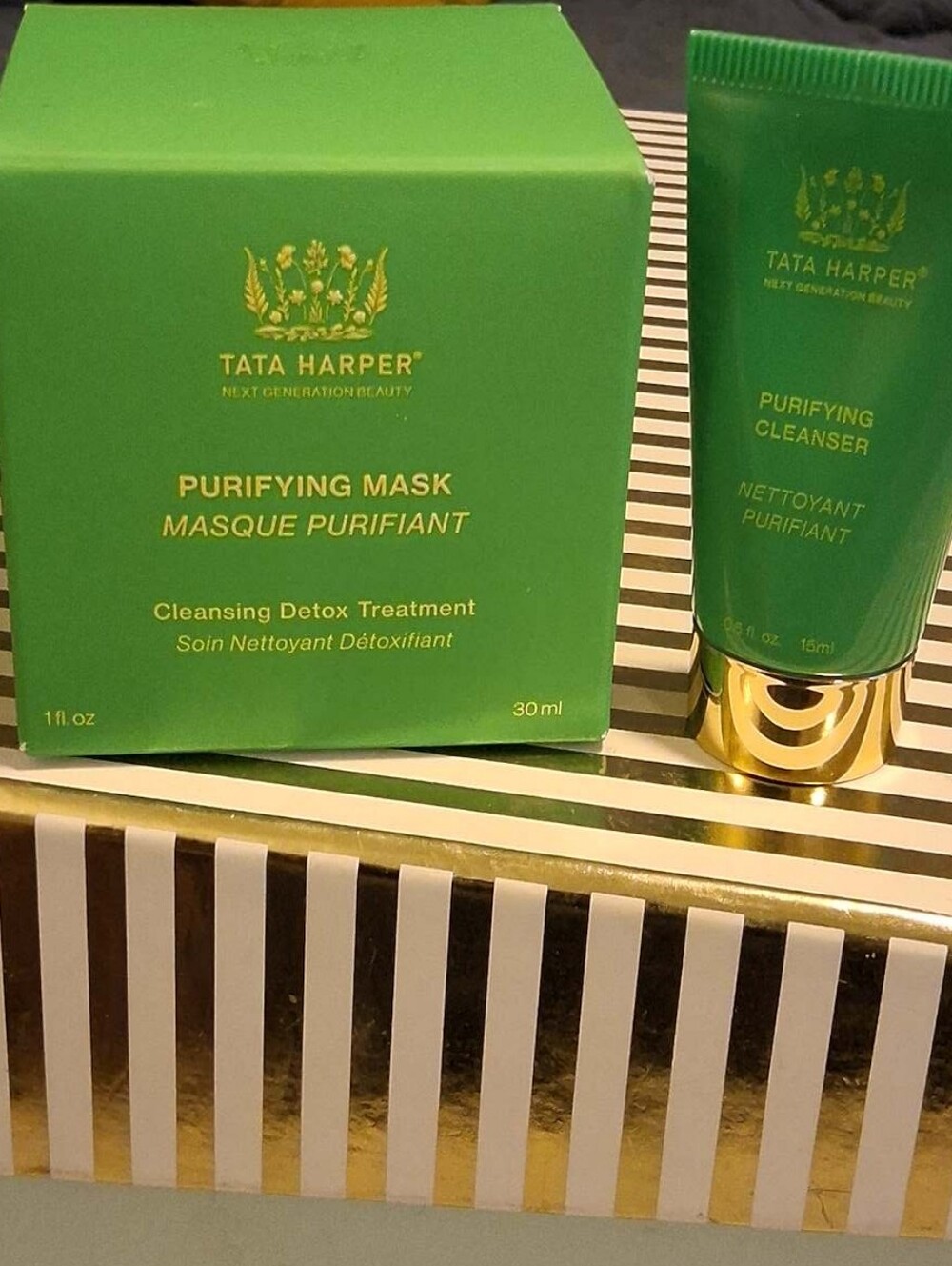 Tata Harper Skincare Duo, Purifying Mask And Purifying Cleanser. New In box